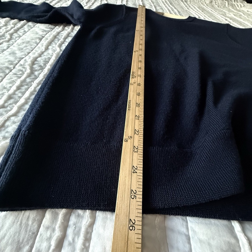 Icebreaker Sweater Men's XL Navy 100% Merino Wool Crew Neck Preppy Ski Luxury - Picture 7 of 9